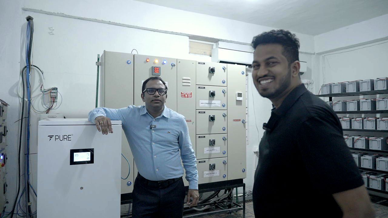 Ram Prayaga, on the shop floor with a founder